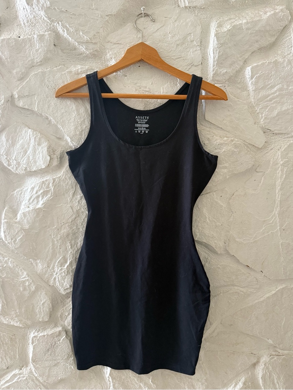 Assets by Spanx Red Hot Label Black Shapewear Dress Large